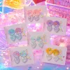 Color shell corazón clip set niñas lindo tocado accesorios caja de regalo Specification image